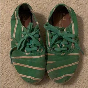 Toms espadrille sneakers green free w/ purchase